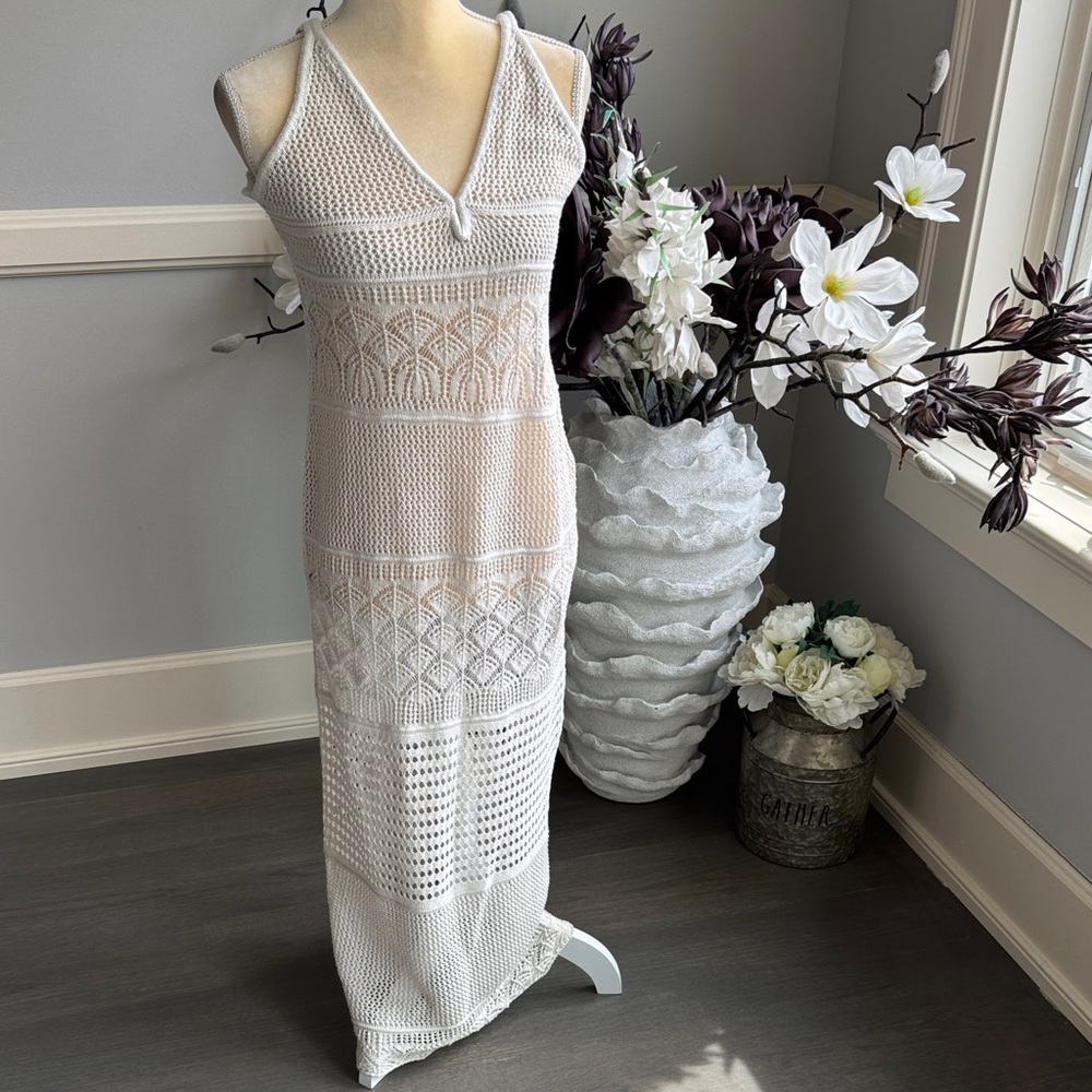 Oysho Crochet Knit Maxi Dress. Size XS.